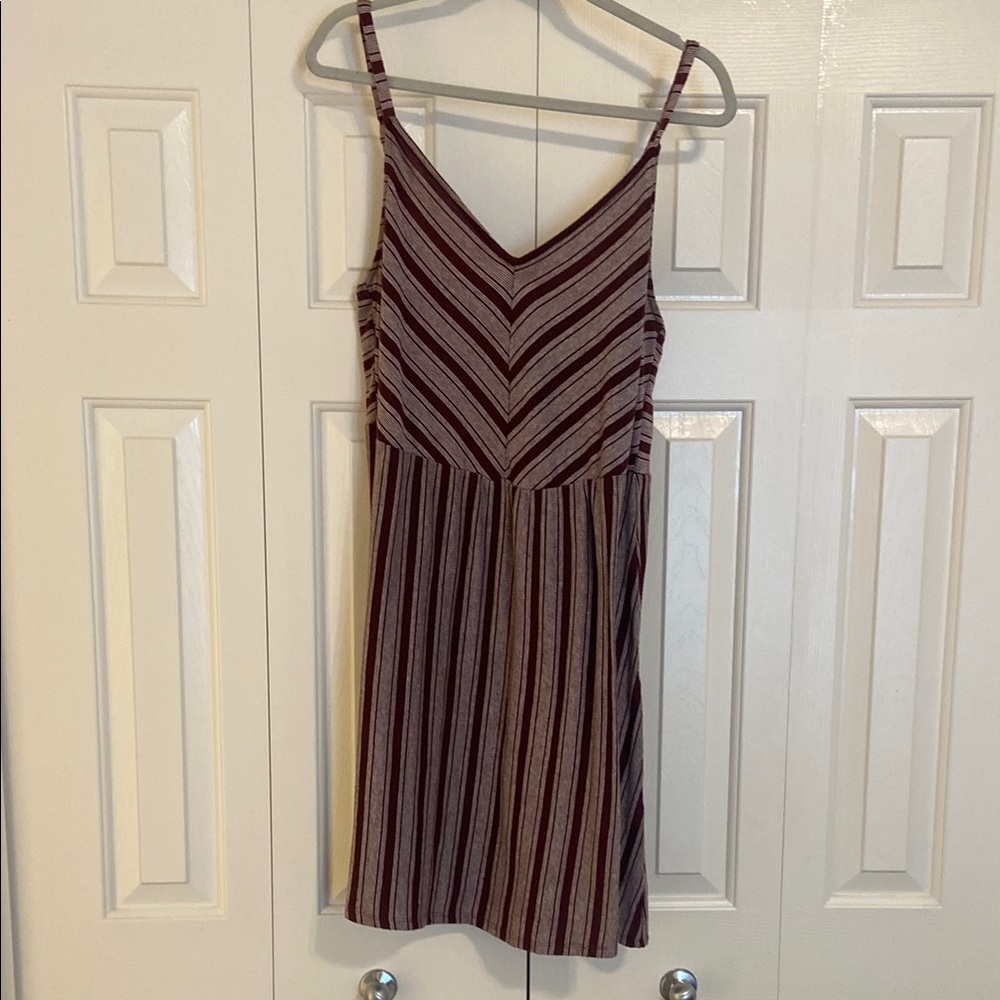 Striped Sleeveless Dress - Multicolor